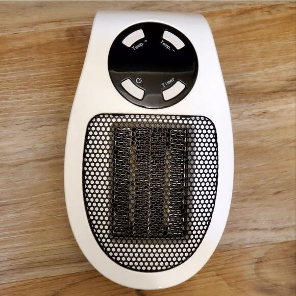 💙NIB Brightown White Portable Wall Outlet Miniature Space Heater - Picture 3 of 13